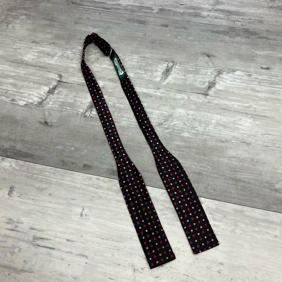 Beau Ties Ltd. of Vermont Other - Beau Ties Ltd. Black w/ Red & Cream Polka Dot Silk Bowtie Bow Tie